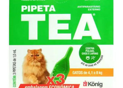 Antiparasitário Externo König Pipeta Tea para Gato