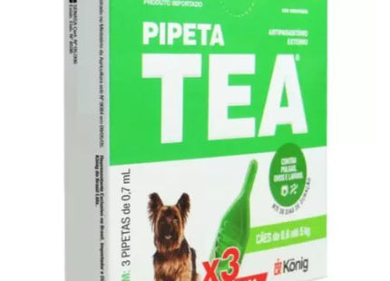 Antiparasitário Externo König Pipeta Tea 0,7ml para Cães