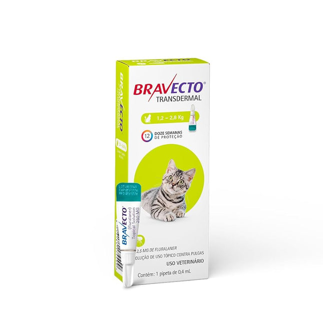 Bravecto Transdermal – Gatos (1,2–2,8 kg)