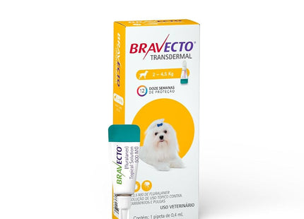Bravecto Transdermal Cães 2–4,5 kg – 112,5 mg