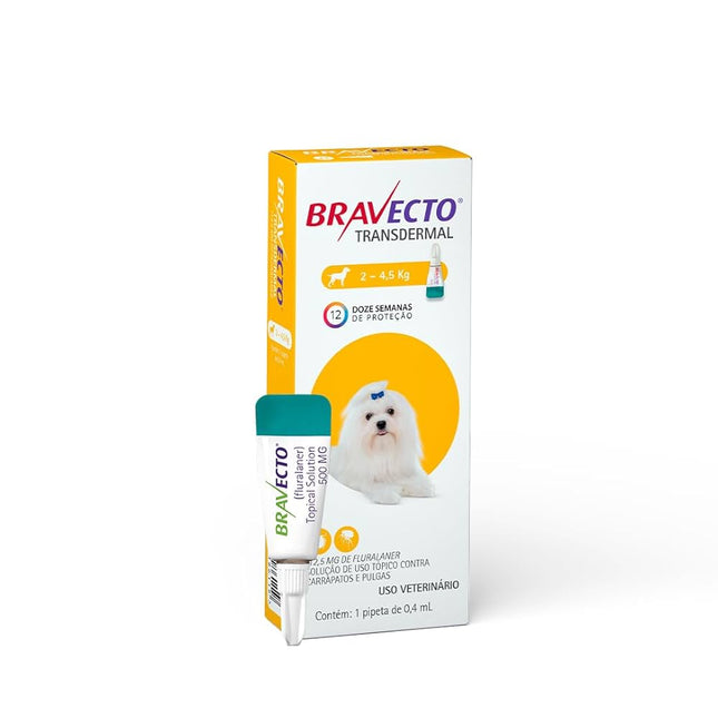 Bravecto Transdermal Cães 2–4,5 kg – 112,5 mg
