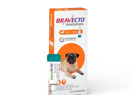 Bravecto Transdermal Cães 4,5–10 kg – 250 mg