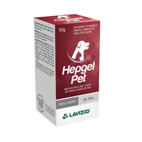 Hepatoprotetor Inove Hepgel Pet 50g para Cães e Gatos