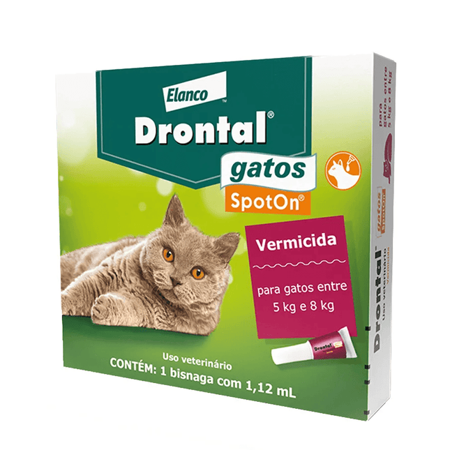 Drontal Gatos SpotOn 1,12 ml (5 – 8 kg) – Pipeta Spot‑On
