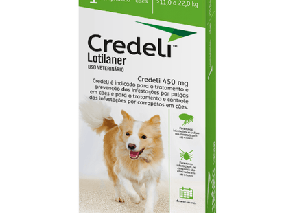 Credeli 450 mg – Antiparasitário Oral para Cães de 11‑22 kg