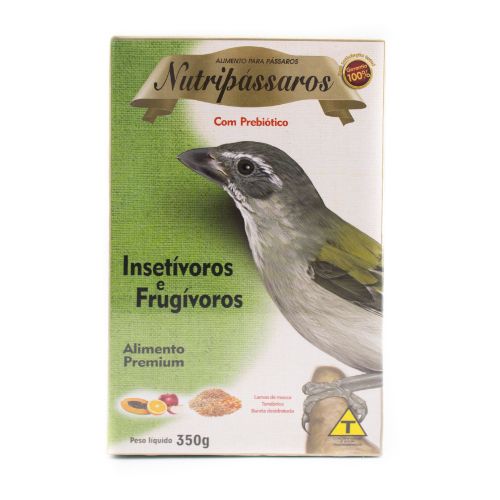 Ração Seca Eburneo para Pássaros Insetívoros e Frugívoros