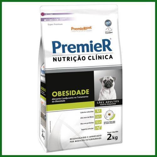 Ração Seca Medicamentosa Premier Nutrição Clínica Obesidade para Cachorros de Porte Pequeno