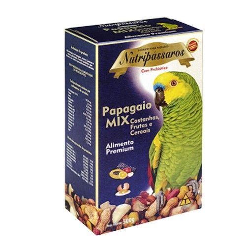 Ração Seca Eburneo Mix Castanha para Papagaios