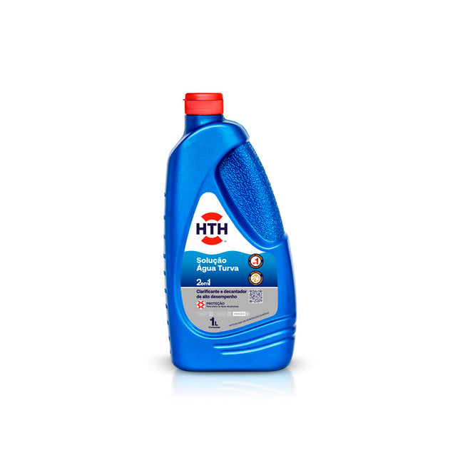 HTH Solução Água Turva 1 L – Clarificante / Decantador Piscinas