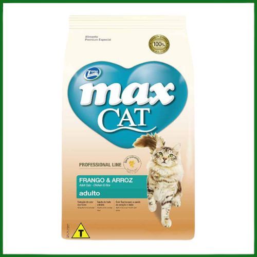 Ração Seca Max Premium Frango e Arroz para Gatos Adultos