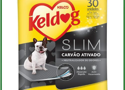 Tapete Higiênico Kelco Slim Ultra Dry Carvao Ativado para Cães