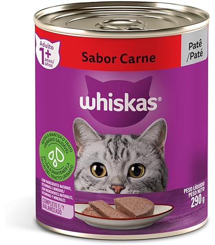 Ração Úmida Whiskas Patê Lata para Gatos Adultos