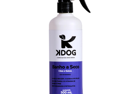 Banho a Seco KDog 500 mL – Limpeza sem água para cães e gatos