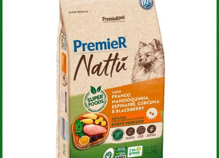 Ração Seca Premier Nattu Mandioquinha para Cachorros Adultos de Porte Pequeno