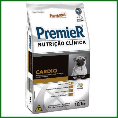 Ração Seca Medicamentosa Premier Nutrição Clínica Cardio para Cachorros de Porte Pequeno