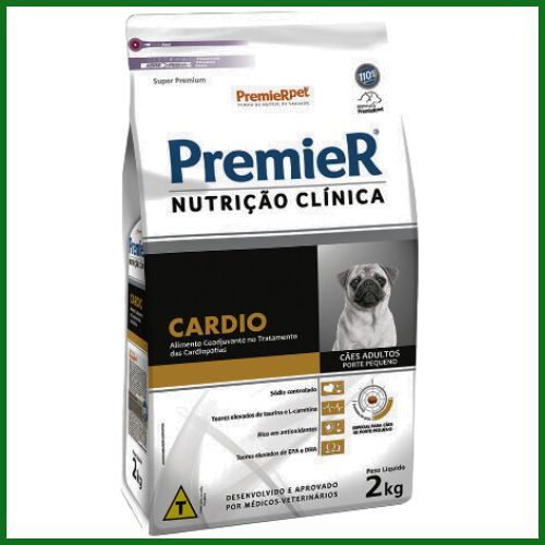 Ração Seca Medicamentosa Premier Nutrição Clínica Cardio para Cachorros de Porte Pequeno