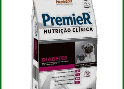 Ração Seca Medicamentosa Premier Nutrição Clínica Diabetes para Cachorros de Porte Pequeno