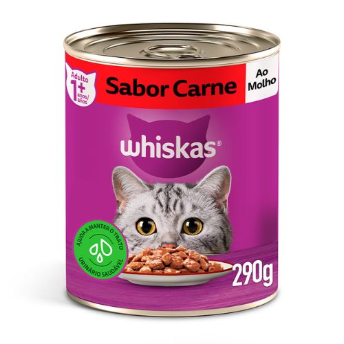 Ração Úmida Whiskas Carne ao Molho para Gatos