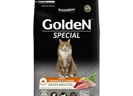 Ração Seca Golden Special Frango e Carne para Gatos Adultos