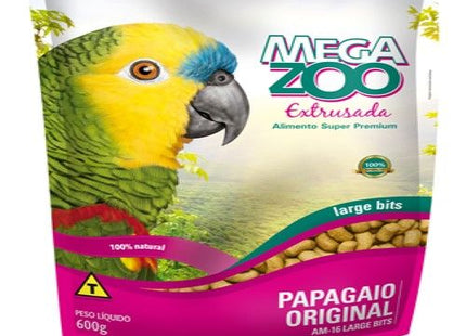 Ração Seca Mega Zoo para Papagaios de Porte Grande