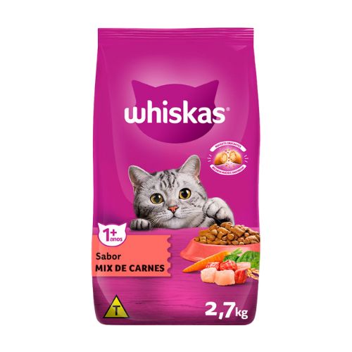 Ração Seca Whiskas Mix de Carne para Gatos Adultos