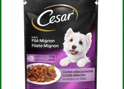 Ração Úmida Cesar Filet Mignon em Molho para Cachorros Adultos