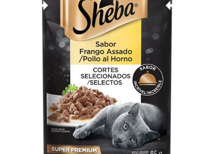 Ração Úmida Sheba Frango Assado para Gatos Adultos