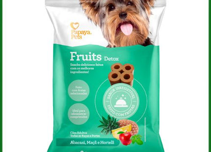 Petisco Papaya Pets Detox Abacaxi, Maçã e Hortelã para Cachorros