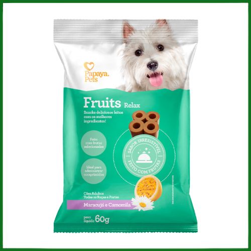 Petisco Papaya Pets Relax Maracujá e Camomila para Cachorros
