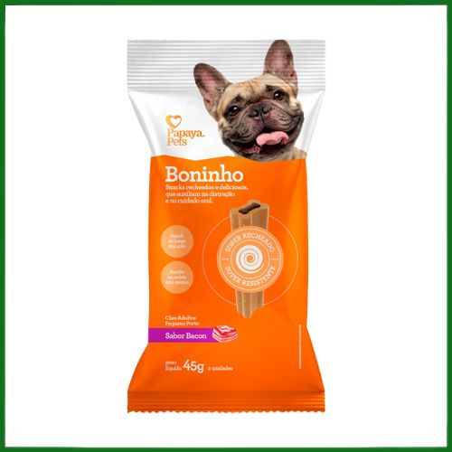 Snack Boninho Bacon para Cachorros de Porte Pequeno
