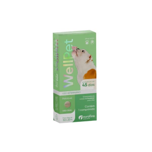 WellPet 200 mg para cães 10,1 a 20 kg