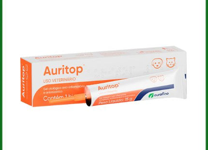 Produto Otológico Ourofino Auritop 15g para Cães
