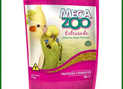 Ração Seca Mega Zoo para Calopsitas e Periquitos