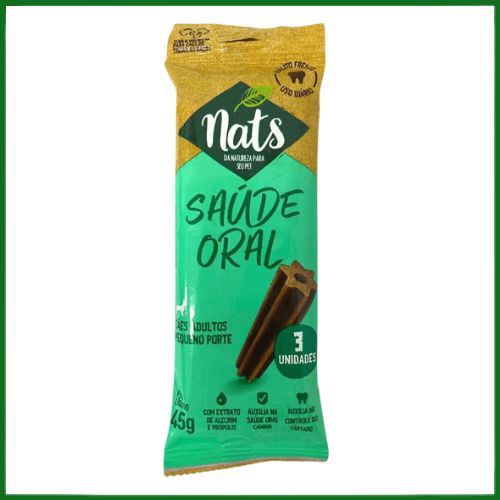 Snack Nats Saúde Oral para Cachorros de Porte Pequeno