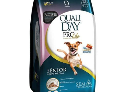Ração Seca Qualiday Prolife para Cachorros Sênior de Porte Médio
