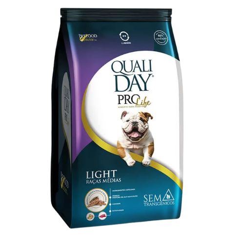 Ração Seca Qualiday Prolife Light para Cachorros de Porte Médio