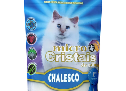 Areia Higiênica para Gatos Chalesco Micro Cristais de Sílica 1,8 kg