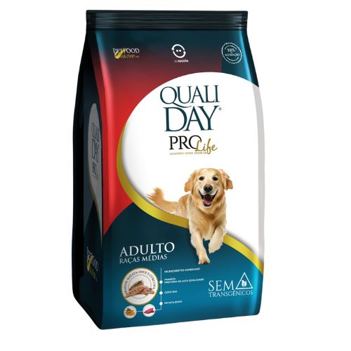 Ração Seca Qualiday Prolife para Cachorros Adultos de Porte Médio