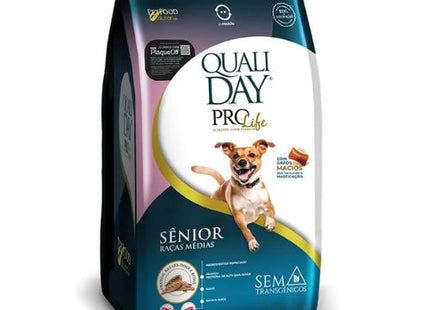 Ração Seca Qualiday Prolife para Cachorros Sênior de Porte Médio