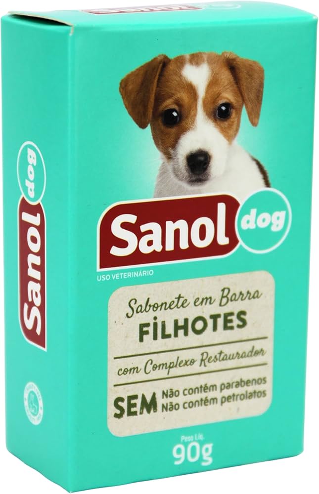 Sabonete Sanol Dog Filhotes 90 g – Cães e Gatos