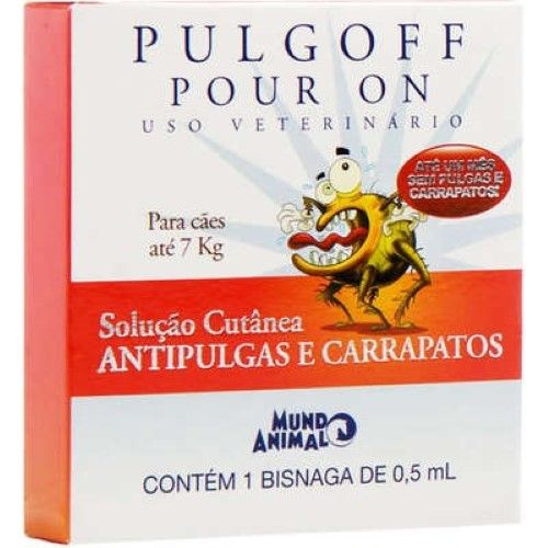 Antiparasitário Externo Pulgoff Pour On 0,5ml para Cães