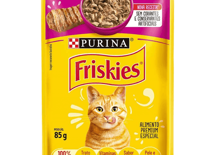 Friskies Sachê ao Molho Gatos Adultos 85 g – Sabores