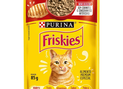 Friskies Sachê ao Molho Gatos Adultos 85 g – Sabores