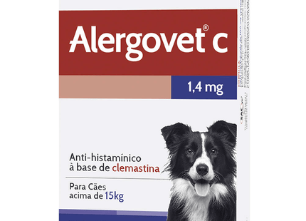Alergovet C 1,4 mg – Antialérgico Veterinário (10 comprimidos)