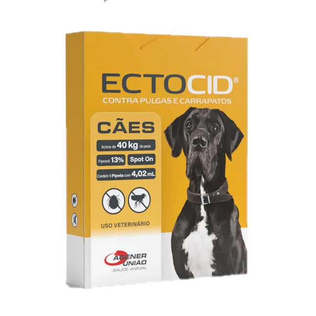Ectocid® Spot On 4,02 mL – Antiparasitário Tópico para Cães com mais de 40 kg