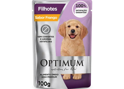 Ração Úmida Optimum Frango para Cachorros Filhotes