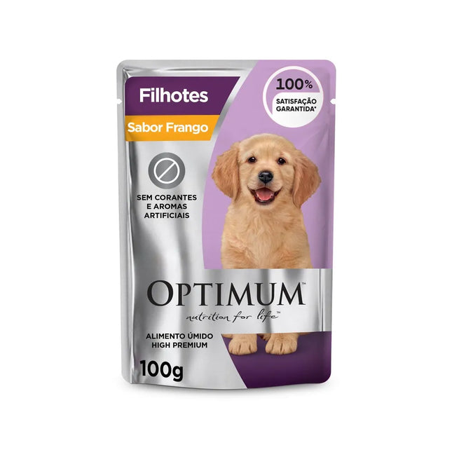 Ração Úmida Optimum Frango para Cachorros Filhotes