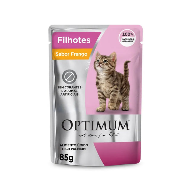 Ração Úmida Optimum Cat Filhote Frango