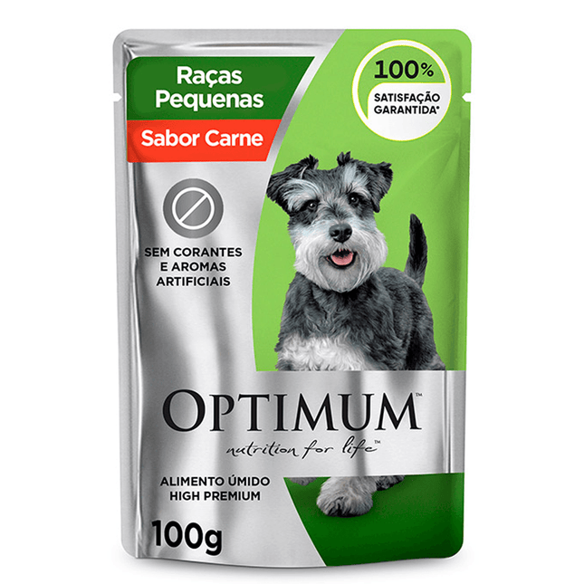 Ração Úmida Optimum para Cães Adultos de Porte Pequeno 100g