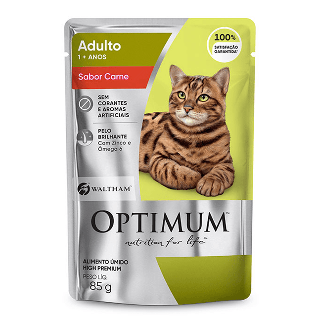 Ração Úmida Optimum para Gatos Adultos